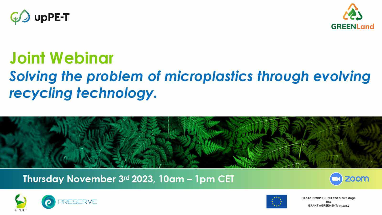 Solving the problem of microplastics through evolving recycling technology event banner
