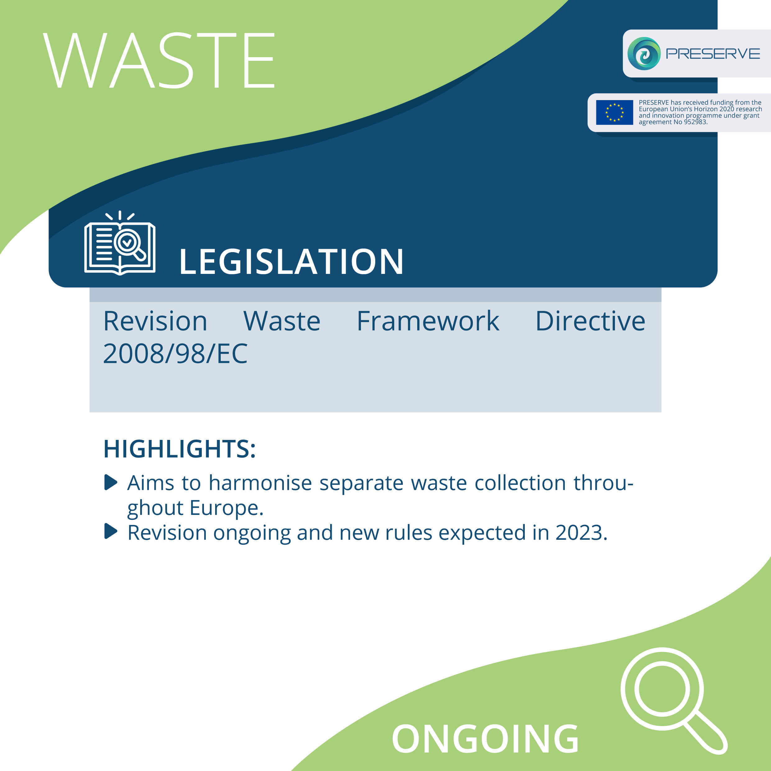 Waste Framework Directive and Preserve